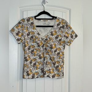 Hybrid Apparel Disney Aristocats Tee, Cute Twist Knot Detail SzMed